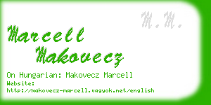 marcell makovecz business card